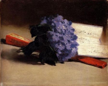 imagen: Oilpaintings-sales.com "Bouquet Of Violets"  artista: Edouard Manet  (1872)