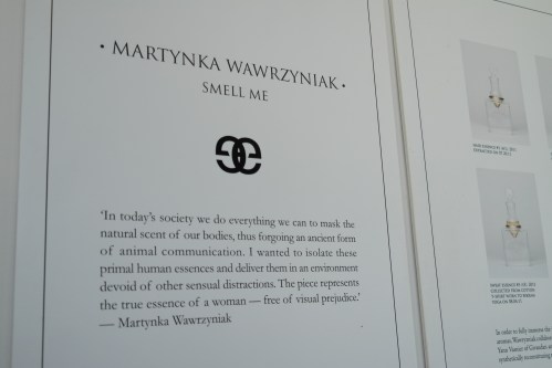 "Smell Me", muestra visual y olfativa por Martynka Wawrzyniak y Yann Vasnier  foto: Virginia Blanco